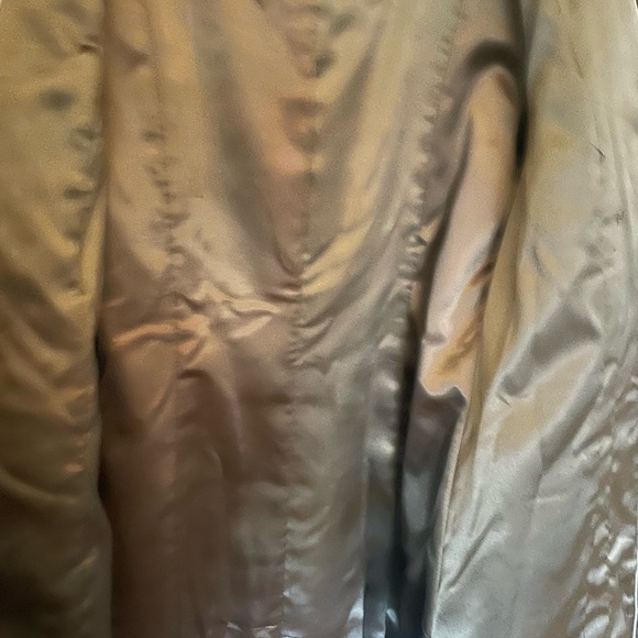 Mackage Coat Cocoa Brown and Black Leather Belt Funnel Collar Size Large - Picture 8 of 11